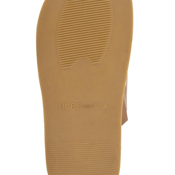 BCBGeneration Bamba Flat Sandals Brown Double Buckle Slip-On Size 7.5 NWT - Picture 5 of 9